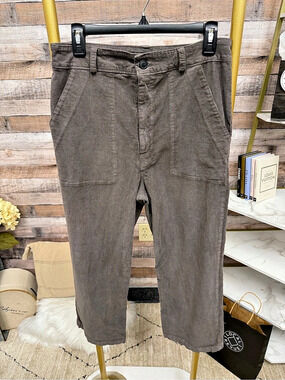 Prairie Underground Taupe Corduroy Crop Pants